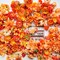Artificial Marigold Flowers Bulk Halloween Decor (Orange) 1"D x 1"W x 1"H